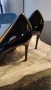 Дамски черни-лачени обувки, снимка 4