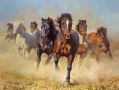Сила и мощ, арабски коне, картина