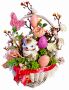 Великденска декорация # 5. Украса за Великден в кошница - 32 см, снимка 2