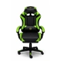 Ергономичен геймърски стол с масажна функция и поставка за крака, PU екокожа, метална рамка, регулир, снимка 3