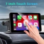 Нов 7" инча CarPlay Android Auto екран с Bluetooth, GPS и FM/AUX изход, снимка 7