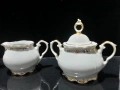 Стар български порцелан чайник заханица латиера , снимка 3