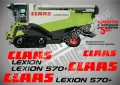 CLAAS Lexion 460 стикери надписи, снимка 3