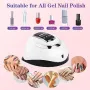 Нова 280W ултравиолетова професионална лампа за гел лак нокти Жени Маникюр, снимка 3