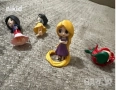 4 принцеси принцеса фигурки фигурка Снежанка Рапунцел Малката русалка Ариел Мулан пластмасови топер, снимка 7