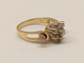 Златен пръстен с брилианти. , снимка 6