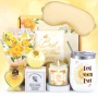 Спа комплект Подаръчна кутия 7 части Термо Чаша Комплект за вана Ароматна Свещ, снимка 1
