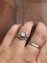 Сребърен пръстен с циркон , снимка 2