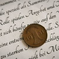 Райх монета - Германия - 1 пфениг | 1931г.; серия D, снимка 2 - Нумизматика и бонистика - 45675508