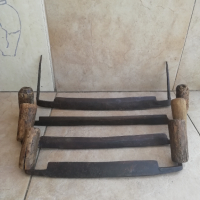 Рукани, ръчно кован нож за белене на дърва., снимка 5 - Антикварни и старинни предмети - 34349304