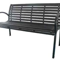 Метална паркова пейка, 125x60x80cm., LETKIND-BENCH-STR-1, снимка 1 - Градински мебели, декорация  - 45352234