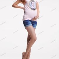 Ежедневни дънкови шорти за бременни, снимка 6 - Дрехи за бременни - 45351608