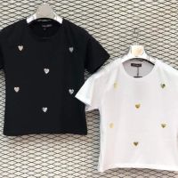 памучни дамски тениски черни и бели , снимка 3 - Тениски - 45871761