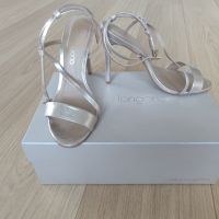 Златни обувки Eva Longoria, 38 номер, естествена кожа , снимка 4 - Дамски обувки на ток - 45824964