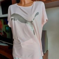 розова тениска Puma, снимка 1 - Тениски - 45877539
