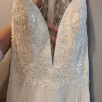 Булчинска, сватбена рокля XS-S, снимка 8 - Сватбени рокли - 45040346