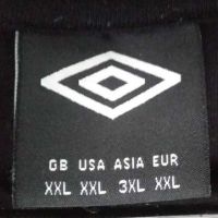 Черна памучна тениска Umbro (XХL), снимка 8 - Спортни дрехи, екипи - 45466890