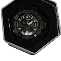 Водоустойчив спортен дигитален часовник EXPONI "Двоен екран,подсветка,аларма, хронометър и др. , ", снимка 2 - Мъжки - 44958225
