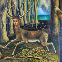 "Ранената кошута" / "The wounded deer", Фрида Кало, снимка 3 - Картини - 44989087