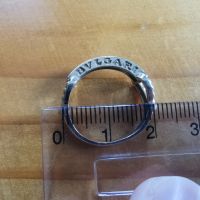 Дамски златен пръстен Булгари с камъни - 14к, 2,40 гр. 18 мм., снимка 4 - Пръстени - 45369593