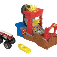 Hot Wheels - Монстер Тракс: световна арена, първо предизвикателство, Fire Crash Challenge, снимка 2 - Коли, камиони, мотори, писти - 45149774
