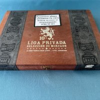 Дървена колекционерска кутия за пури Liga Privada Seleccion De Mercado, снимка 2 - Антикварни и старинни предмети - 45142921