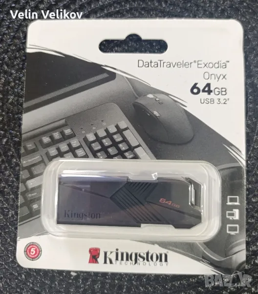 Оригинална USB памет Kingston DataTraveler Exodia Onyx Portable, 64GB, USB 3.2 Gen 1, снимка 1