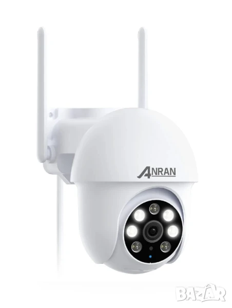 ANRAN 5MP PTZ WiFi FHD охранителна камера за външно видеонаблюдение IP66, снимка 1
