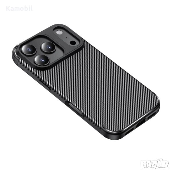 Силиконов гръб IPHONE 17,17 AIR,17 PRO,17 PRO MAX Carbon Fiber Case, снимка 1