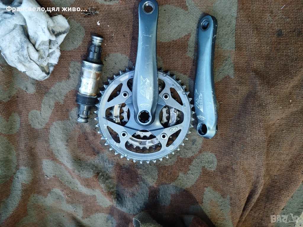 Курбел със средно движение за велосипед колело Shimano deore lx, снимка 1