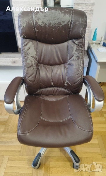 Президентски стол - кафяв, снимка 1