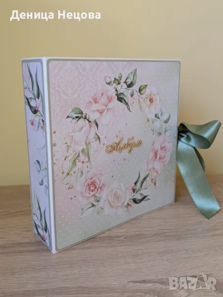 Ръчно изработен семеен албум за снимки Флорален, снимка 1