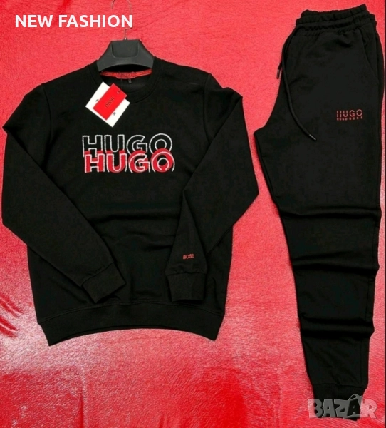 Мъжки Памучен Комплект - лого Бродирано ✨ Hugo Boss , снимка 1