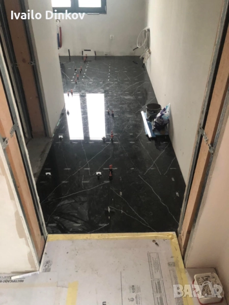 Полиран гранитогрес Неро Маркина/Black Pulpis - Tubadzin 12м2, снимка 1