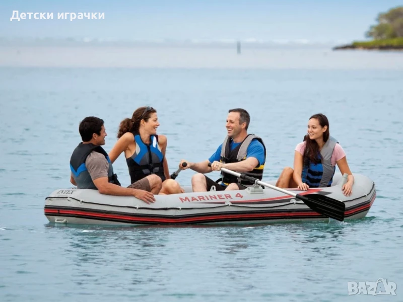 Надуваема лодка Intex Mariner 4, 297 x 127 см, 4 места, комплект с помпа, снимка 1