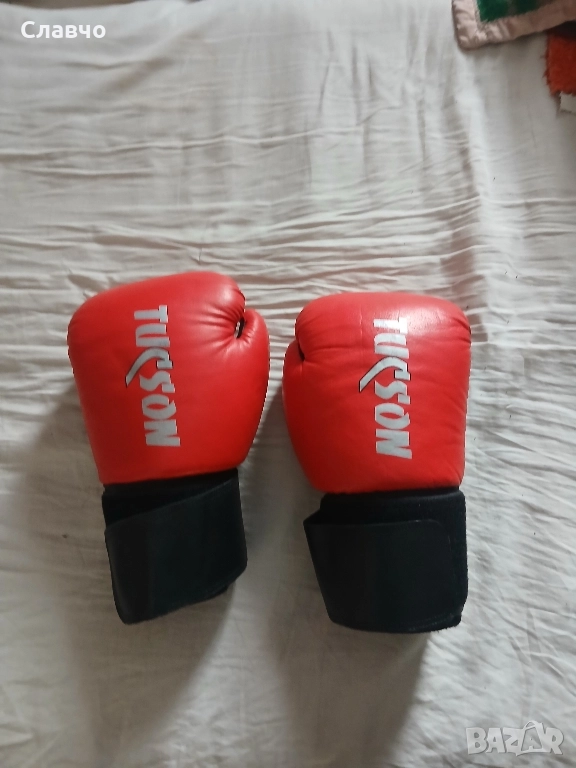 Кожени боксови ръкавици 10oz, снимка 1