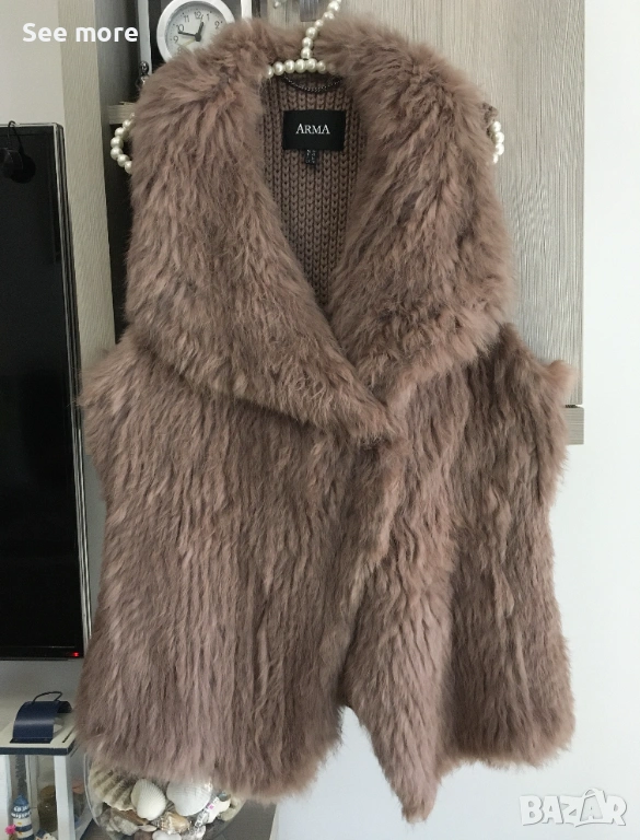 ARMA елек с естествен косъм заек IT44, снимка 1