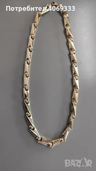 Полиран златен ланец 61.93гр 14к 70см, снимка 1