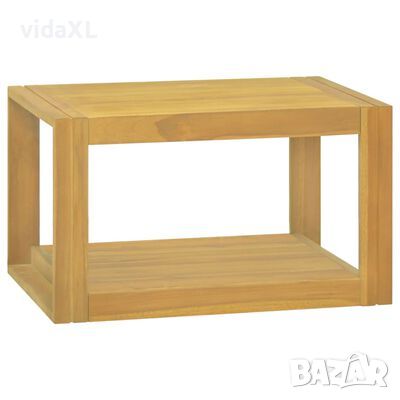 vidaXL Стенен шкаф за баня, 60x45x35 см, тиково дърво масив（SKU:338230, снимка 1