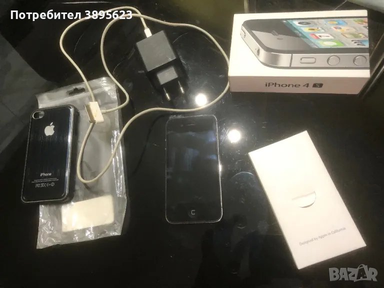 iPhone 4s Black 16 GB (запазен и работещ), снимка 1