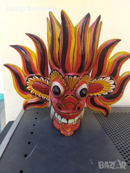 Дървена маска Шри Ланка, снимка 1