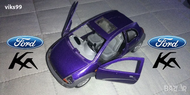 Метална количка Ford Ka SS 6703 - Мащаб 1:24, снимка 1