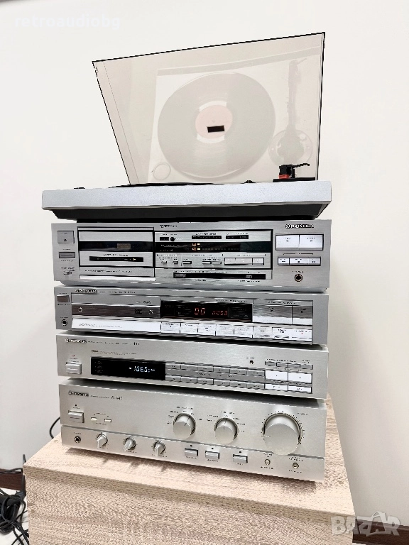 🔊Ретро аудио система сет PIONEER - сива серия - усилвател, дек, cd, грамофон и тунер 🔊, снимка 1