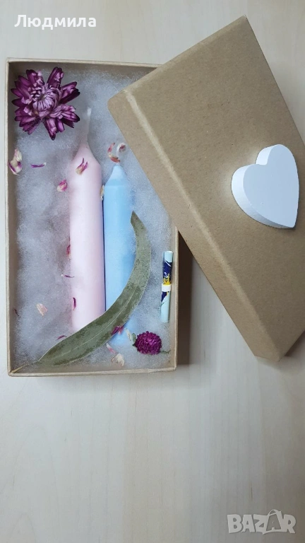 ​Класически ароматни свещи в стилна подаръчна опаковка, снимка 1