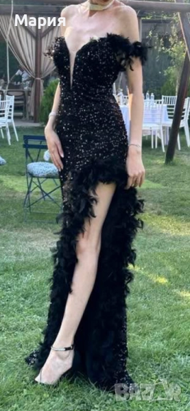 Официална рокля с цепка , снимка 1
