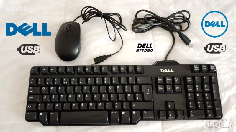 Dell USB Комплект Клавиатура и мишка , снимка 1