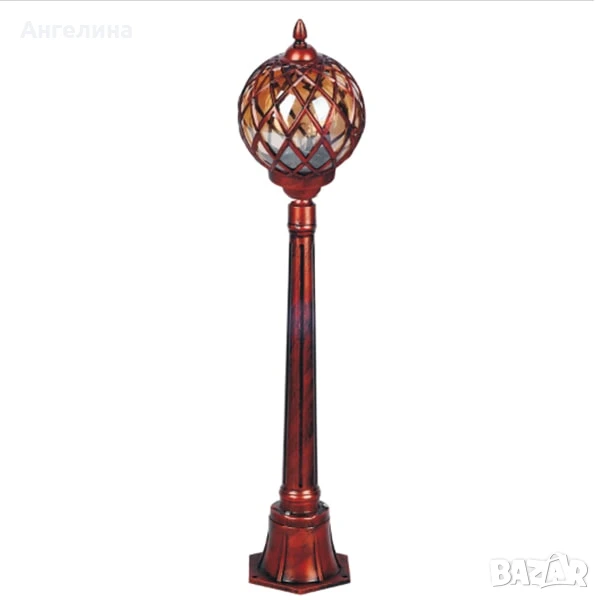 Градински Фенер Madlen със стойка, E27, IP44, снимка 1