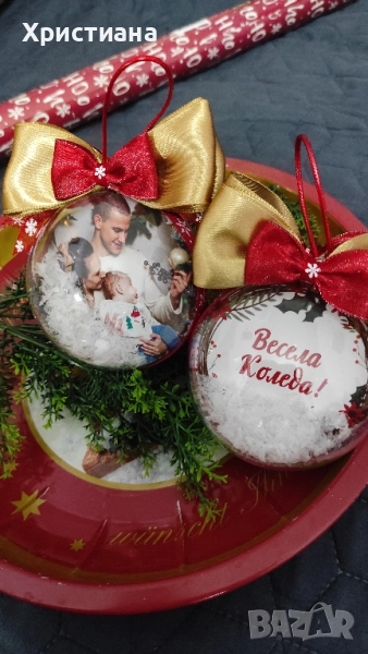 Топка със снимка ,изображение ,надпис, снимка 1