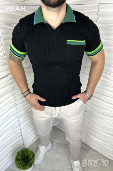 Мъжка спортно елегантна тениска в три цвята, снимка 1