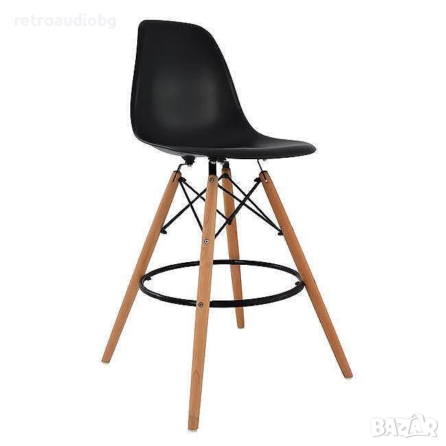 Бар стол РЕНАТА в черен цвят, снимка 1